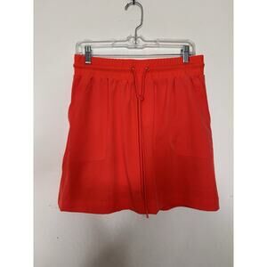 Lou & Grey NEW Woman’s Size M Coral Orange Skort Drawstring Pockets